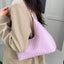 PU Leather Stone Texture Shoulder Bag