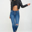 Zip Up Cropped Bomber Jacket